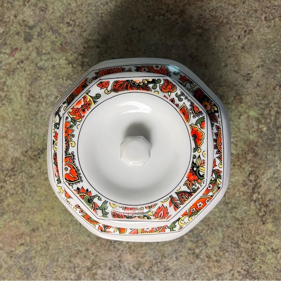 70s vintage floral storage canister - Picture 6 of 6